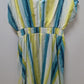 INC White/Blue/Green Layla Stripe Maxi Dress