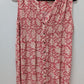 Knox Rose Pink/White Floral Sleeveless Button-Down Dress