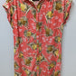 Old Navy Peach Pineapple Linen Button-Down Dress