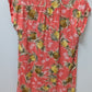 Old Navy Peach Pineapple Linen Button-Down Dress