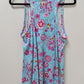 Cuddl Duds Blue/Pink Floral Nightgown Dress