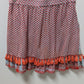 CECILIE copenhagen Light Blue/Orange Faux-Wrap Skirt