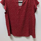 Papermoon Red Spotted Keyhole-Back Blouse