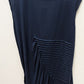 Design History Women Navy Twilight Pleated Tunic Blouse