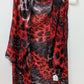 Accents by Lavello Red/Black Patterned Vest Scarf