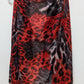Accents by Lavello Red/Black Patterned Vest Scarf