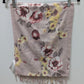 We Care Light Lavender Floral Tassel-Fringe Scarf