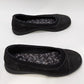 Clarks Black Breeze Ayla Round Toe Flats