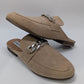 Steve Madden Tan Rally Faux-Suede Mule Loafers