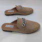 Steve Madden Tan Rally Faux-Suede Mule Loafers
