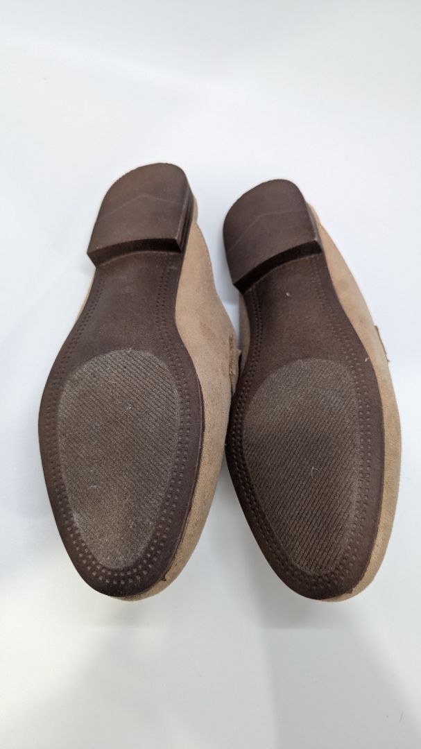 Steve Madden Tan Rally Faux-Suede Mule Loafers