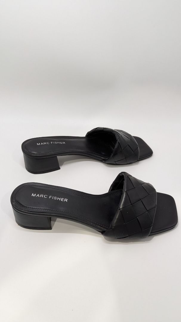 Marc Fisher Black Casper Open-Toe Sandals