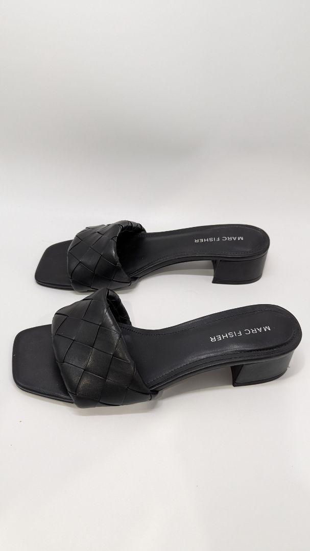 Marc Fisher Black Casper Open-Toe Sandals