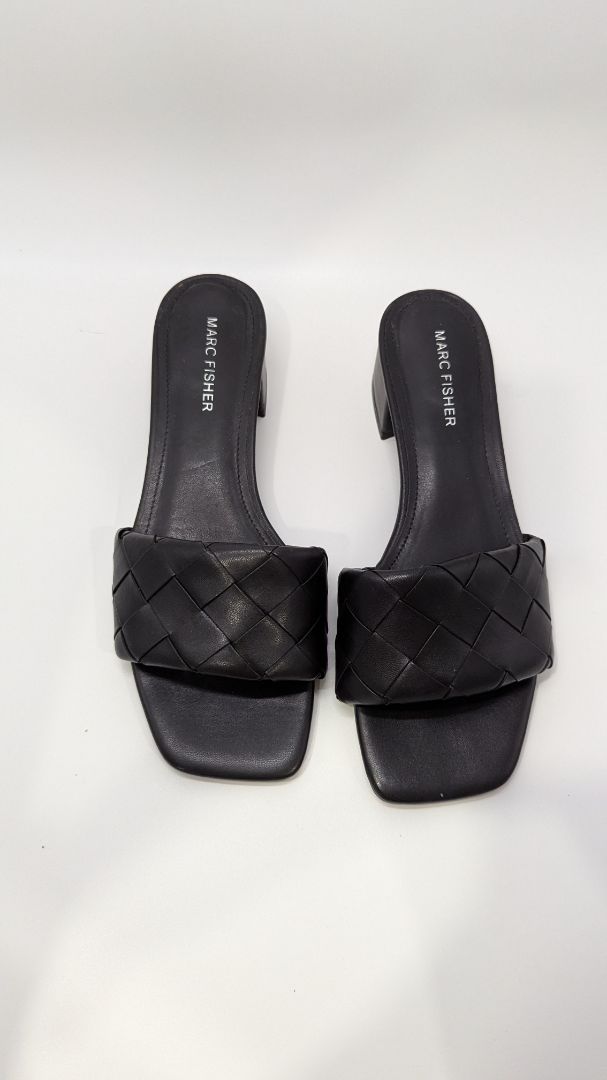 Marc Fisher Black Casper Open-Toe Sandals