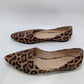 Franco Sarto Brown/Black Animal Print Pointed-Toe Flats