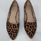 Franco Sarto Brown/Black Animal Print Pointed-Toe Flats