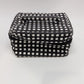 In Chic Black/White Printed Zippered Travel Pouch