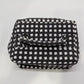 In Chic Black/White Printed Zippered Travel Pouch