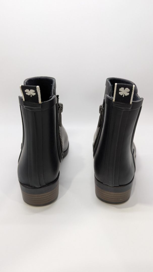 Lucky Brand Black Rubber Ankle Boots