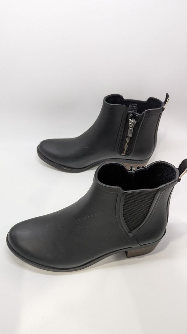 Lucky Brand Black Rubber Ankle Boots