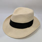 Kaminsky XY Light Tan Toquilla Fiber Fedora Hat