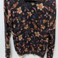 danielrainn Dark Grey/Orange Floral Crew Neck Sweater