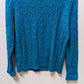St. John's Bay Ocean Blue Ribbed Knit Sweater