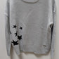 Jones New York Signature Grey Star Turtleneck Sweater
