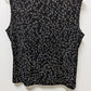 Ronni Nicole by Ouida Black/Silver Sleeveless Glitter Blouse