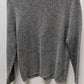 dressbarn Grey Silk & Rabbit Blend Embroidered Cardigan