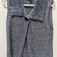 westbound Heather Navy Sleeveless Cardigan Sweater