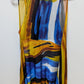 Paris Hues Blue/Yellow Striped Draped Vest