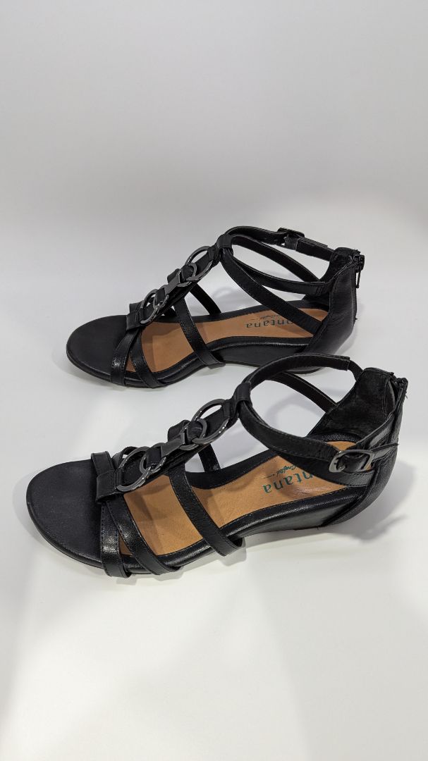 Montana Black/Silver Racine Strappy Sandals
