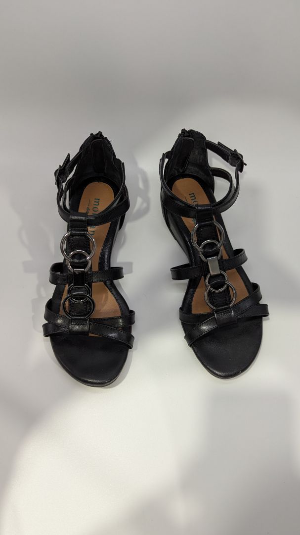 Montana Black/Silver Racine Strappy Sandals