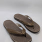 Chaco Brown/Tan Classic Leather Flip-Flop Sandals