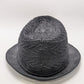 Black Sheer Knit Fedora Hat