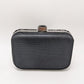 Black/Silver Rhinestone Crossbody Clutch Purse