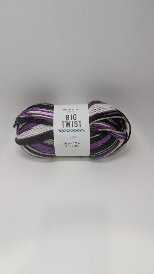 Big Twist Community Purple/Black Living Anti-Pilling Medium Yarn