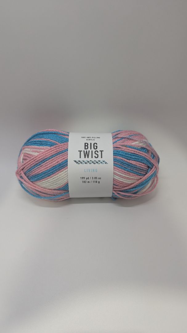 Big Twist Life Pink/Blue Anti-Pilling Medium Yarn