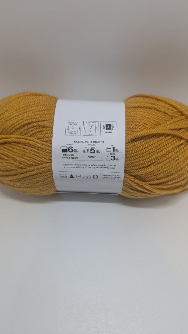 Big Twist Mustard Yellow Living Anti-Pilling Medium Yarn