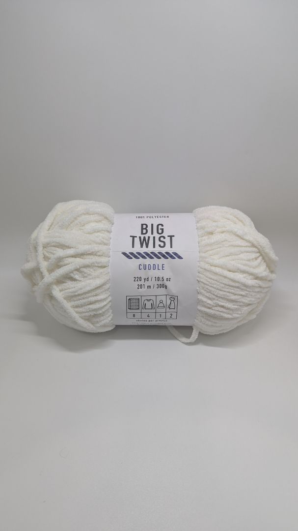 Big Twist Winter White Cuddle Super Bulky Yarn