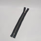 KGS Black/Silver Metal 7" Sewing Craft Zippers