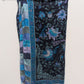 Navy/Blue Floral Sheer Square Scarf