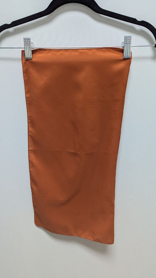 Rust Orange Square Scarf