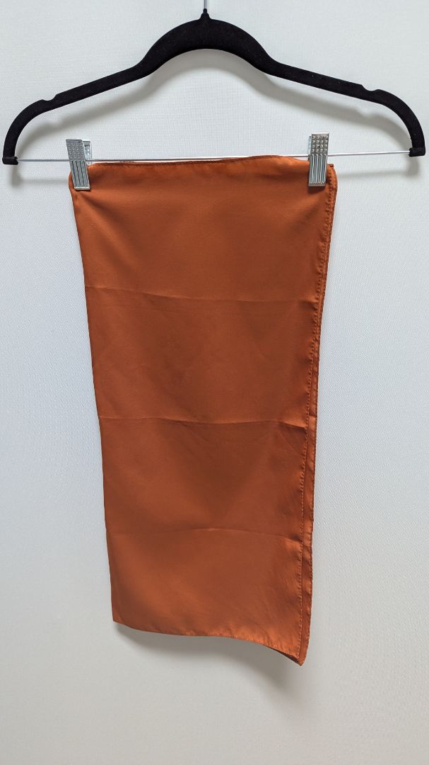 Rust Orange Square Scarf