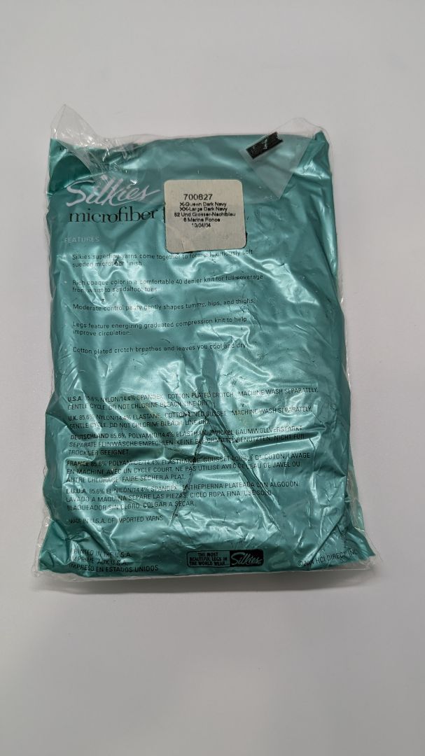 Silkies Dark Navy Control-Top Microfiber Pantyhose Tights