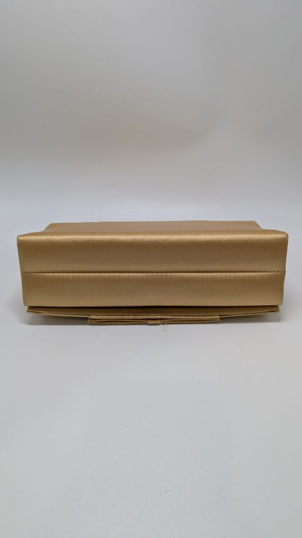 Valerie Stevens Gold Foldover Clutch Purse