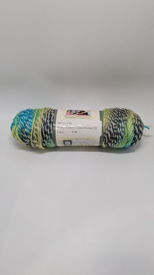 Yarn Bee Finch Feather Glowing Medium Yarn