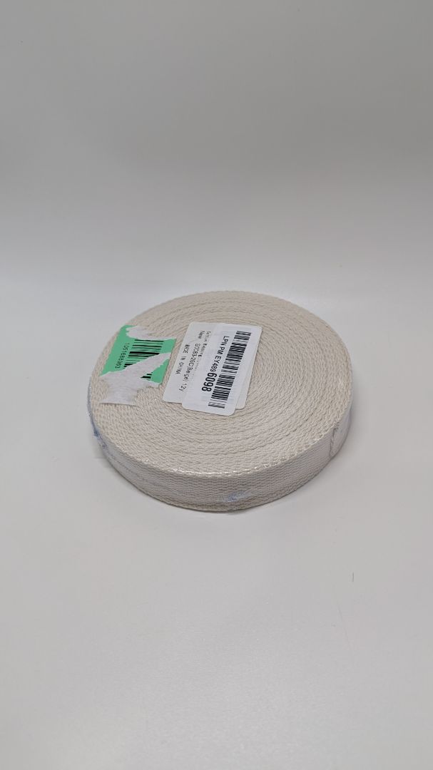 Beige 1" Wide Cotton Webbing