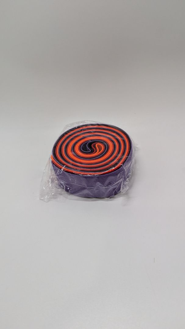 BENECREAT Orange/Purple 4 PC 1.2" Ribbon Elastic